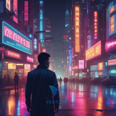 Neon Street Wanderer