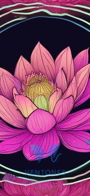 Neon Lotus Bloom