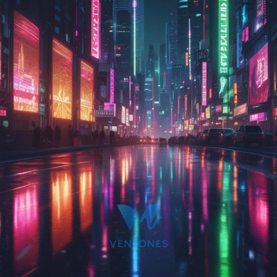 Neon Megacity Reflections