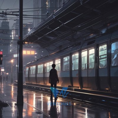 Rainy Train Platform