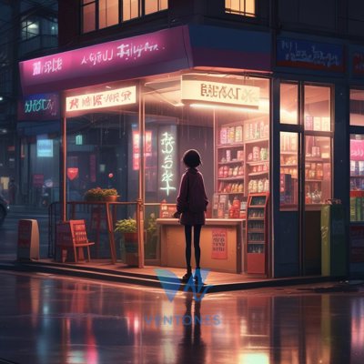 Anime Neon Convenience Store Night – Cyberpunk City Aesthetic 4K