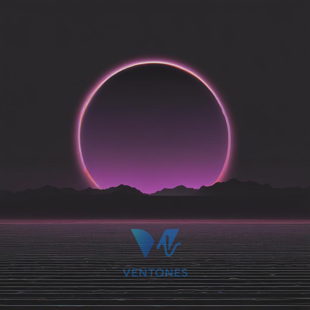 Neon Eclipse Horizon - AI Generated Wallpaper