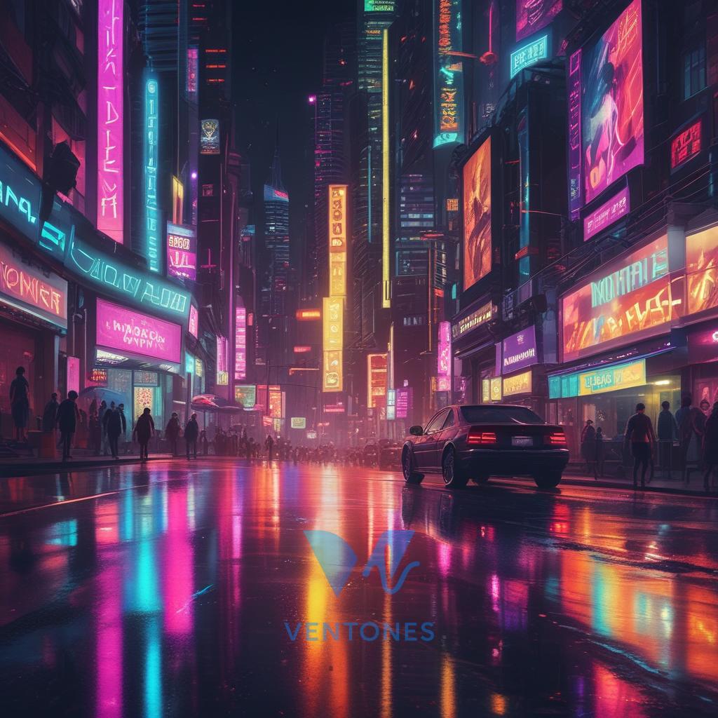 Neon Megacity Drive - AI Generated Wallpaper