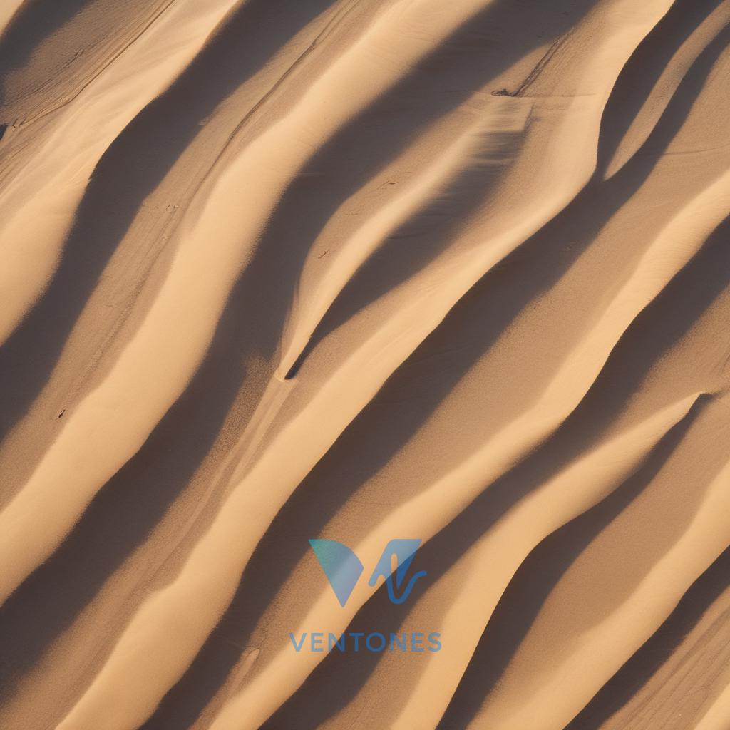 Desert Sand Dunes Shadow Pattern Mobile Wallpaper - AI Generated Wallpaper