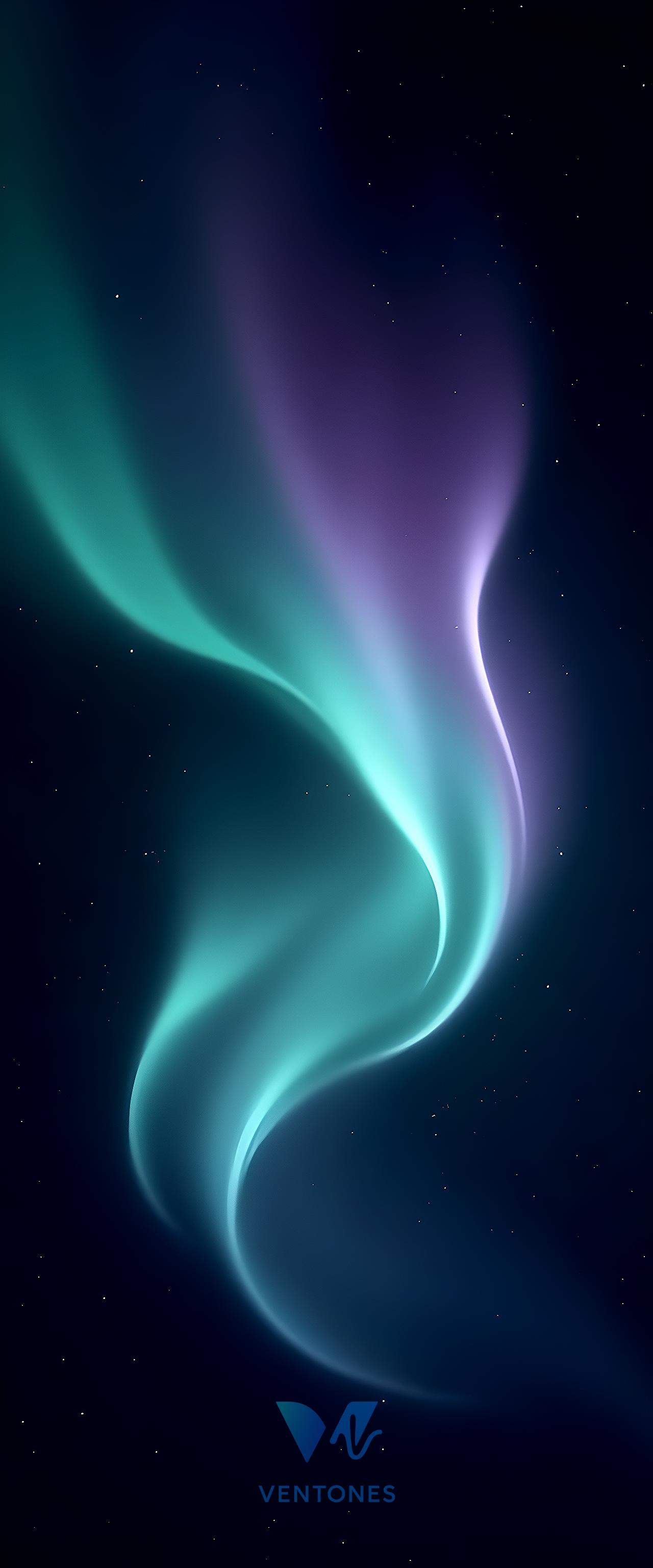 Mystical Aurora Swirl - Purple Green Northern Lights Wallpaper - AI Generated Wallpaper